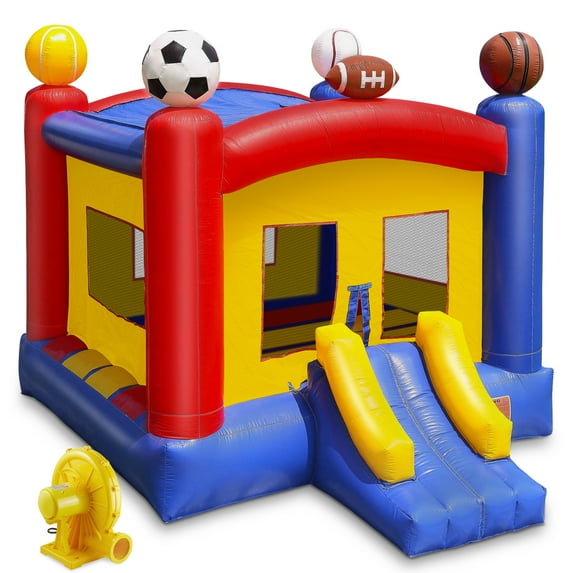 Cloud 9 Sports Bounce House & Blower - Commercial Grade Inflatable Bouncer