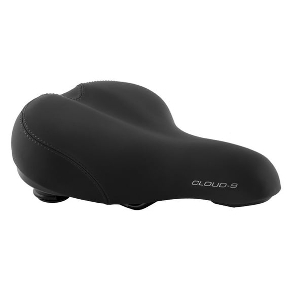 Cloud-9 Unisex Safety Bicycle Comfort Seat with Light-Bar Thick Padding Black