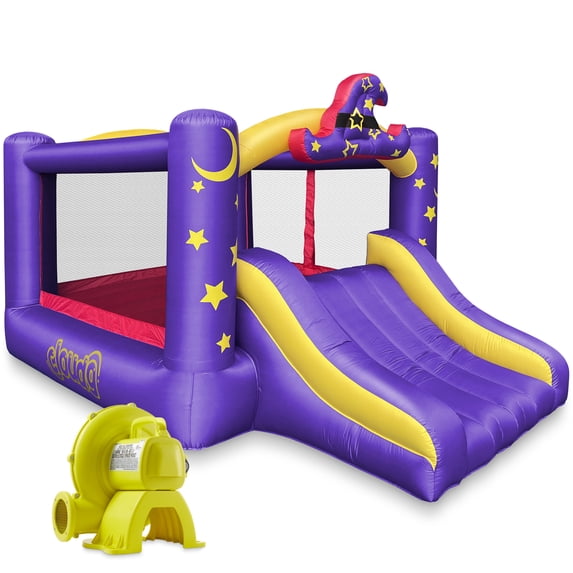 Cloud 9 Wizard Bounce House with Blower - Inflatable Bouncer with Large Jumping Area
