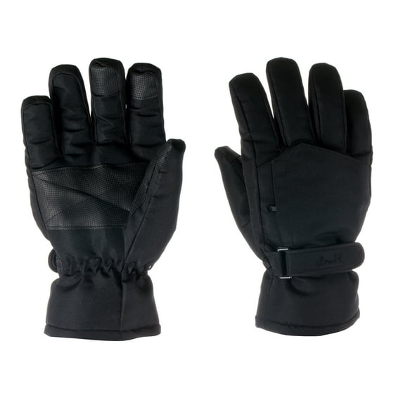 Cloud 9- Women Mens Ski Gloves Cold Weather Waterproof Breathable 3M Thinsulate Lined Winter Gloves Ski & Snowboarding Gloves Black