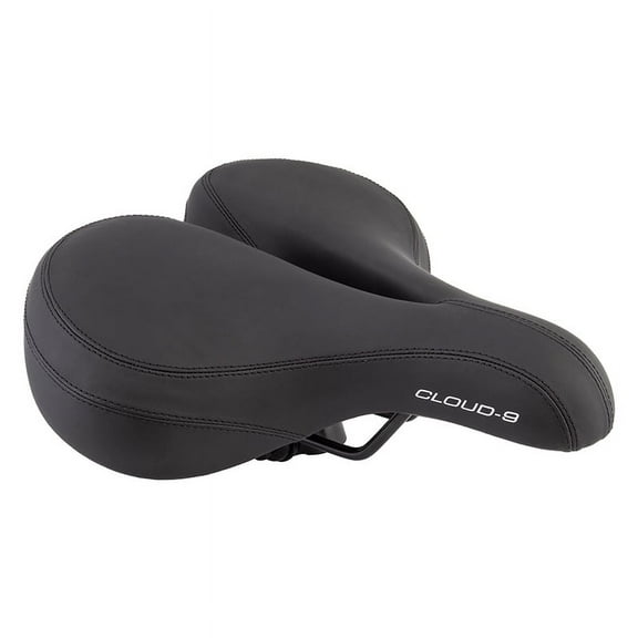 Cloud-9 Unisex Bicycle Comfort Seat XL Memory Foam Air Flow Relief Channel Black