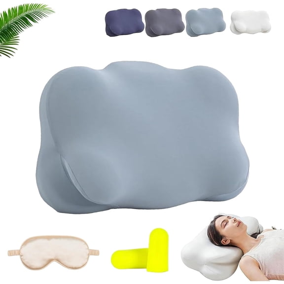 Pillow Mellow Sleep, Cloud Pillow, Neck Pillow, Ergonomic Memory Foam Pillows, Cervical Neck Support Pillow, for Side Back Stomach Sleepers