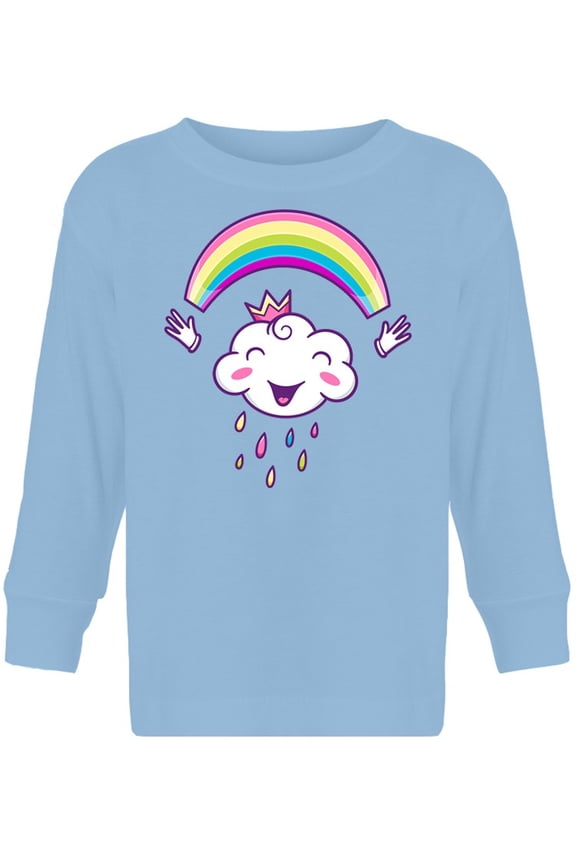 Cloud And A Rainbow Long Sleeve Toddler -Image by Shutterstock, 4 Toddler