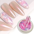 thumbnail image 1 of Cloud Aurora Flakes E - Dreamy Cloud Brocade Mirror Nail Sequins Powder, Fairy Color Highlight Pigment for Nail Art, Nail Powder Easter Mother'S Day Stive Nail, 1 of 8