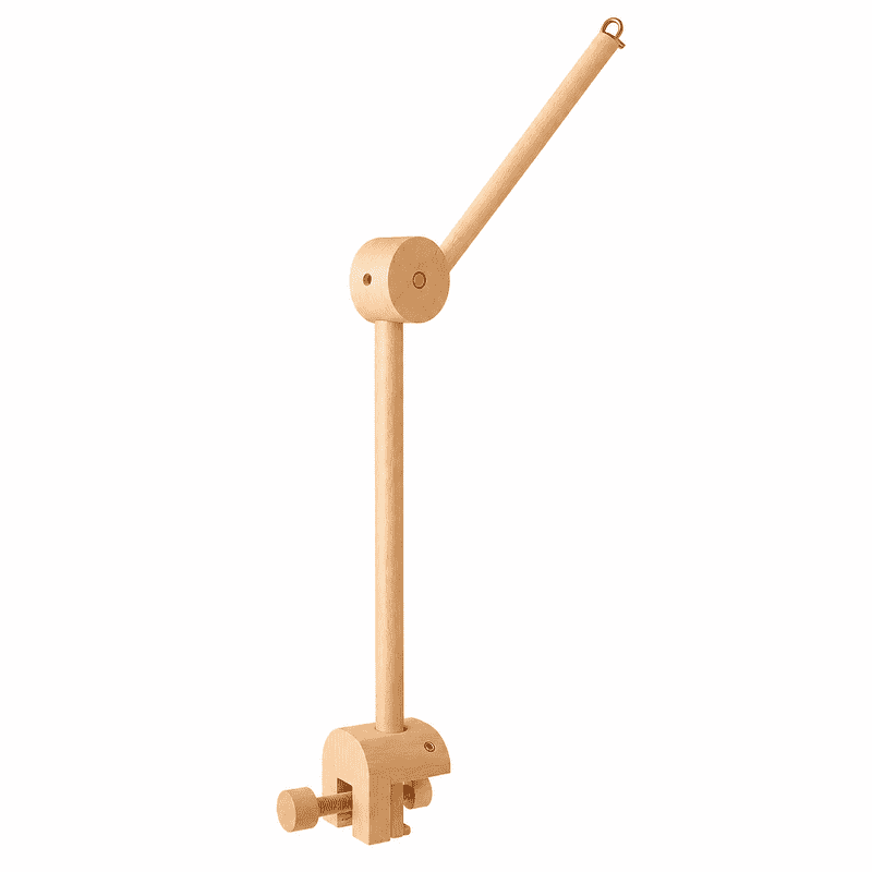 Cloud Baby Crib Mobile Hanger Arm, Wooden Baby Mobile Hanger for Crib, Natural Beech Wood Nursery Mobile Stand for Hanging Baby Mobiles, Toys & Nursery Decor