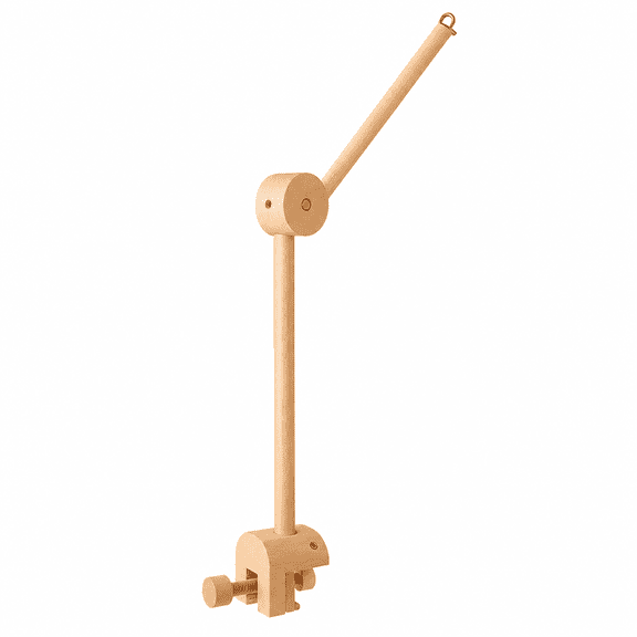 Cloud Baby Crib Mobile Hanger Arm, Wooden Baby Mobile Hanger for Crib, Natural Beech Wood Nursery Mobile Stand for Hanging Baby Mobiles, Toys & Nursery Decor