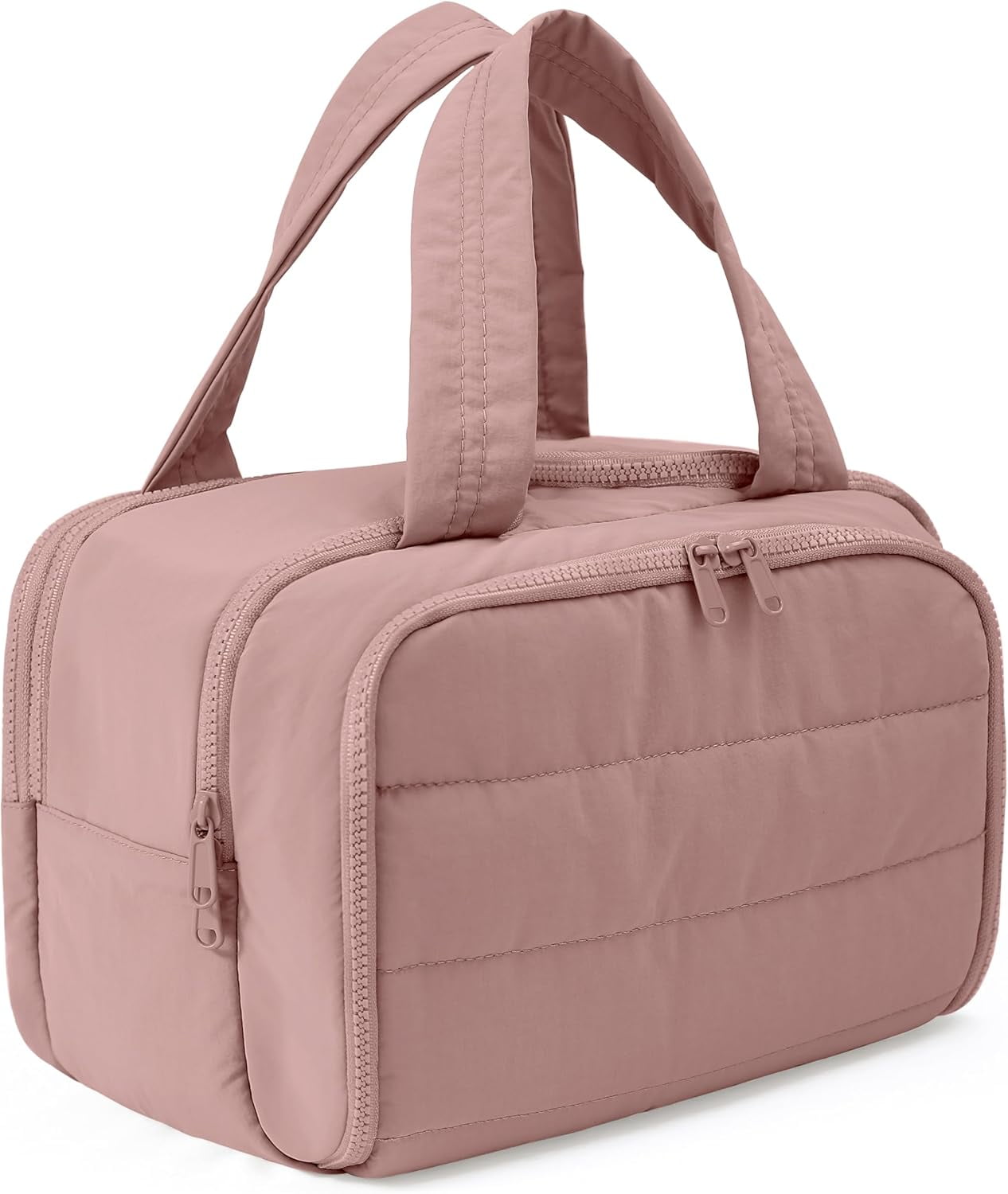 Cloud Carry Bag,Travel Toiletry Bag for Women, Large Puffy Cosmetic Bag with Wet-Dry Separation and Multiple Pockets for Organized Essentials