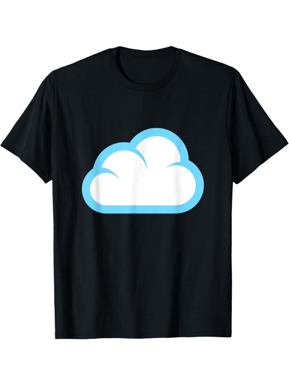 Cloud Cloudy Overcast Costume T-Shirt men and women can wear, black, white, gifts