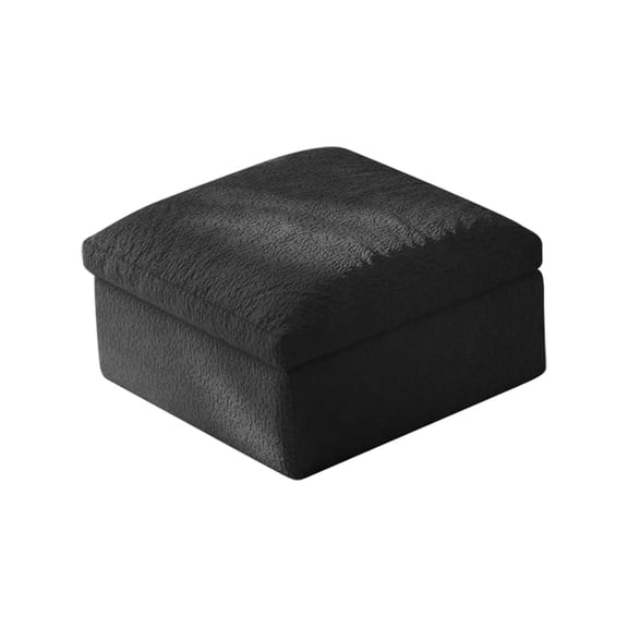 Cloud Couch – Boneless Modular Sectional Sofa with Ottoman, Oversized Sectional Couches for Living Room, Deep Seat, Soft Chenille Fabric, Modern L-Shaped Lounge,U-Shaped Sectionals(Black)