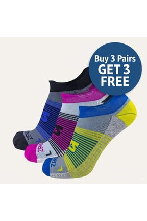 Cloud Cushion Running Socks (No Show) M / Black/Blue
