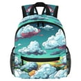 thumbnail image 1 of Cloud Cute Book Bag with Adjustable Shoulder Strap, Large Capacity, Printed Design - Cute Accessories Backpack, 1 of 6
