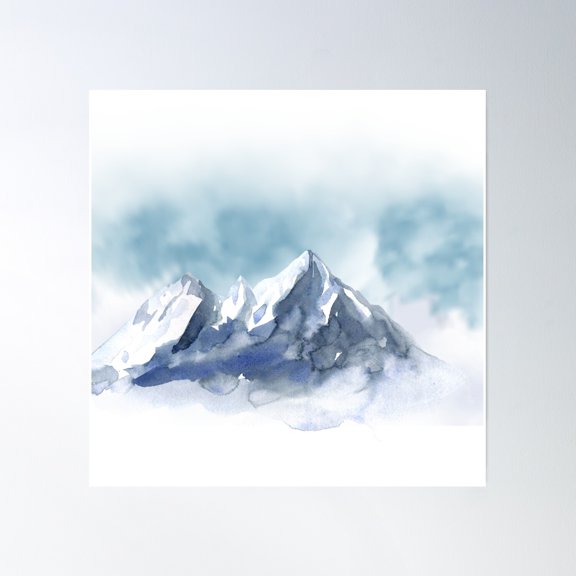 Cloud Design Poster Wall Art, Modern Wall Decor, 16x16 UNFRAMED