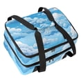 thumbnail image 1 of Cloud Double Layered Insulated Refrigerated Lunch Bag with Two Compartments, Large Capacity, and Hand Carry - 7.1x11.4x16.1 inches, 1 of 6