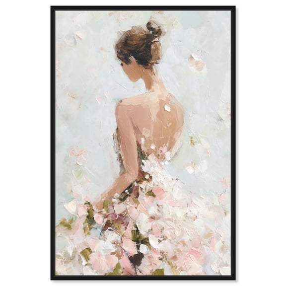Cloud Dress II Canvas Print Fashion Wall Art by Art Remedy, Black Frame, 30 x 45