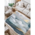thumbnail image 1 of Cloud Effect Area Rug for Bedroom 5x7 Ft Modern Watercolor Marble Texture Super Soft fuzzy Throw Rug Non-Slip Fluffy Plush Indoor Floor Carpet for Living Room Nursery Home Decor, 1 of 8