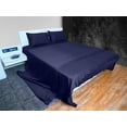 thumbnail image 1 of Cloud Fino 100% Cotton Sheet Set- 4 Piece Sheet Set- 600 Thread count- Flat Sheet, Fitted Sheet ups to 15" Deep pocket and 2 pillowcases- Super Soft Hotel Luxury Sheets Set(Navy Blue,Twin XL), 1 of 6