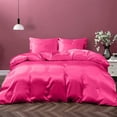 thumbnail image 1 of Cloud Fino 100% Silk Comforter 300 GSM Quilt Suitable for All Season Silky Super Soft Full/Queen Hot Pink, 1 of 5
