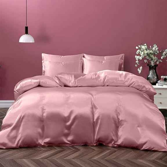 Cloud Fino 100% Silk Comforter 300 GSM Quilt Suitable for All Season Silky Super Soft Twin/Twin XL Rose Pink
