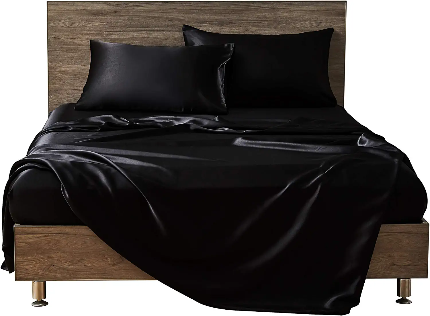 Cloud Fino 4 Pc Silk Satin Sheets Set|Silk Satin Fitted Sheet|Silk ...