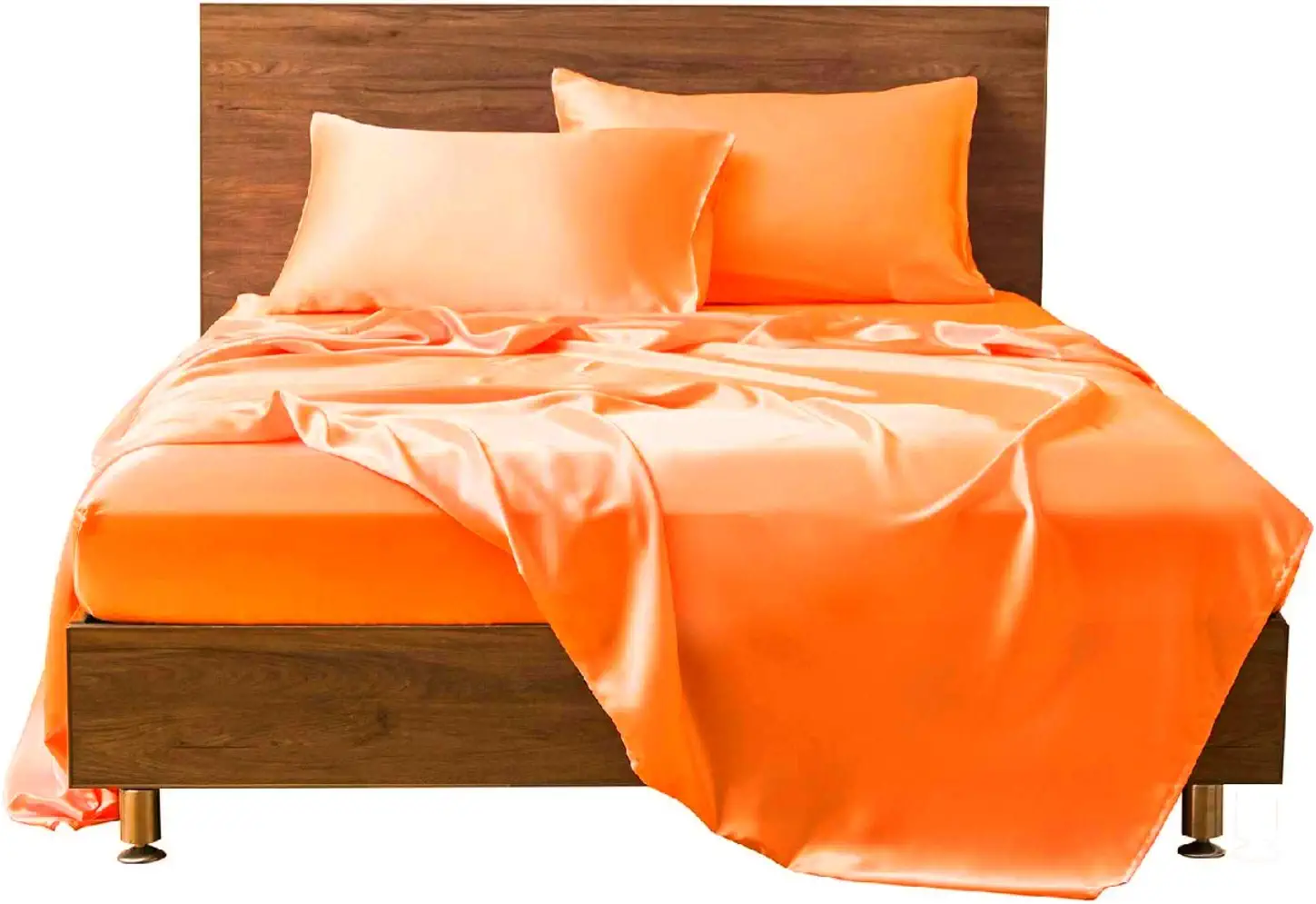 Cloud Fino 4 Pc Silk Satin Sheets SetSilk Satin Fitted SheetSilk