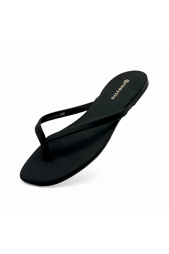 Cloud Flip Flops for Women,Memory Foam Flats Summer Sandals for Women Leather Lightweight Womens Sandals,Summer Beach Slippers