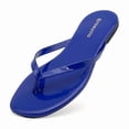 thumbnail image 1 of Cloud Flip Flops for Women,Memory Foam Flats Summer Sandals for Women Leather Lightweight Womens Sandals,Summer Beach Slippers, 1 of 5