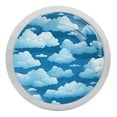 thumbnail image 1 of Cloud Fluorescent Glow-in-the-Dark Drawer Pulls: 4-Pack Round Knobs with Screws - Ideal for Cabinets, Wardrobes, and Dressers - Unique Furniture Decor - Enhance with Door Knobs, 1 of 6