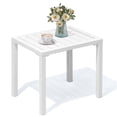 thumbnail image 1 of Cloud Fly Aluminum Outdoor Side Table 18" All-weather Small Outdoor table Rectangular outdoor end table for Patio Garden Porch Bistro Poolside, 1 of 1