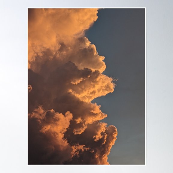 Cloud Formation Poster Wall Art, Modern Wall Decor, 8x12 UNFRAMED