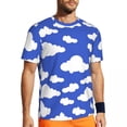 thumbnail image 1 of Cloud Galaxy T-Shirt Flaming Star Nebula Hip Hop Gym T-Shirts Short-Sleeve Comfortable Tsh, 1 of 5