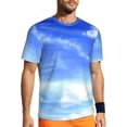 thumbnail image 1 of Cloud Galaxy T-Shirt Flaming Star Nebula Hip Hop Gym T-Shirts Short-Sleeve Comfortable Tsh, 1 of 5