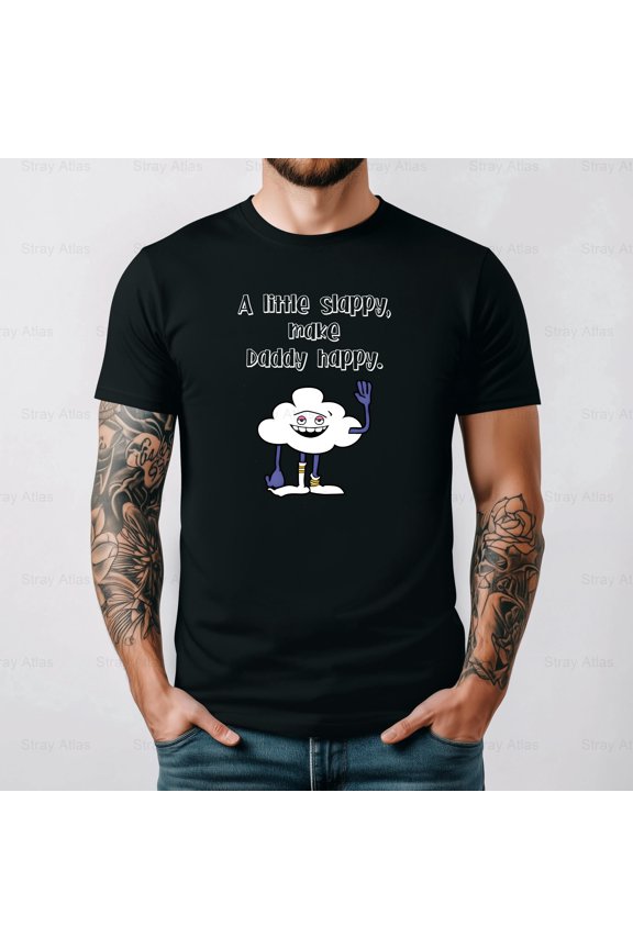 Cloud Guy Little Slappy Dad Father’s Day Funny Character Humor Graphic Unisex Tee up to 5XL