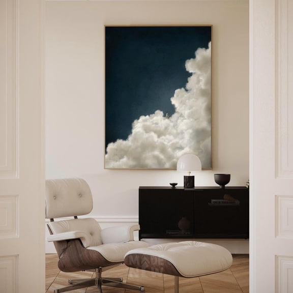 Cloud Heaven Christian Minimal Wall Art Home Decor Unframed Paper Print