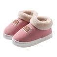 thumbnail image 1 of Cloud House Slippers for Women Indoor and Outdoor Fleece Lined Warm Loafers Shoes Winter Fuzzy Bedroom Booties, 1 of 5