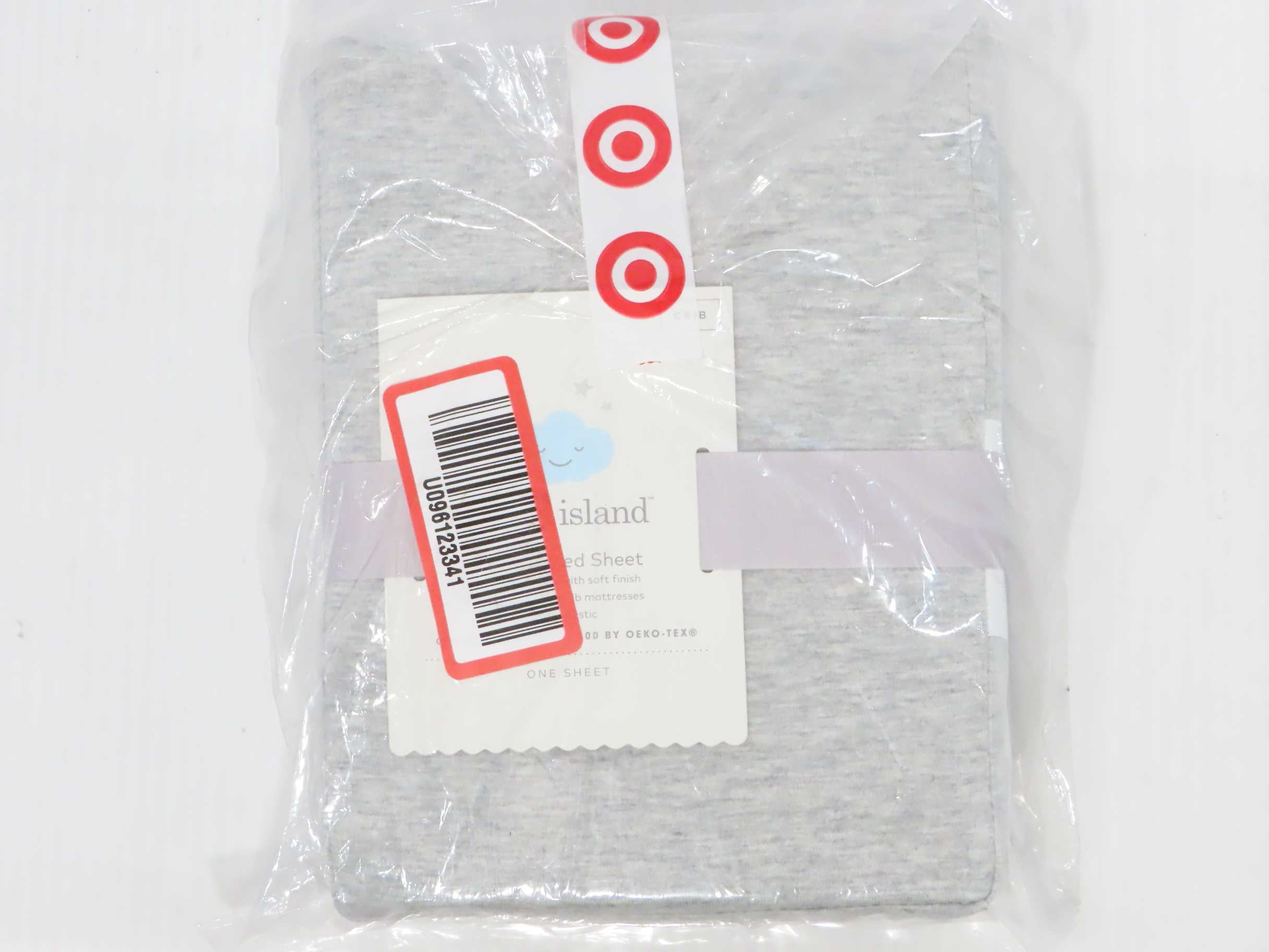 Cloud Island Crib Fitted Sheet (Gray)