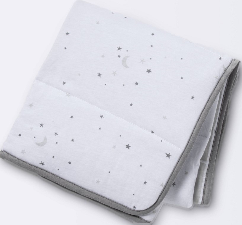 Cloud Island Jersey Knit Reversible Baby Blankets 2 Pack 30"x40" Stars