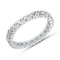 thumbnail image 1 of Cloud Jewel 1.8 Ct Round Cut Moissanite Engagement Band - Stunning Moissanite - 14K White Gold Plated - Classic Ring - Perfect for Engagement, Wedding, and Special Occasion Gift, 1 of 2