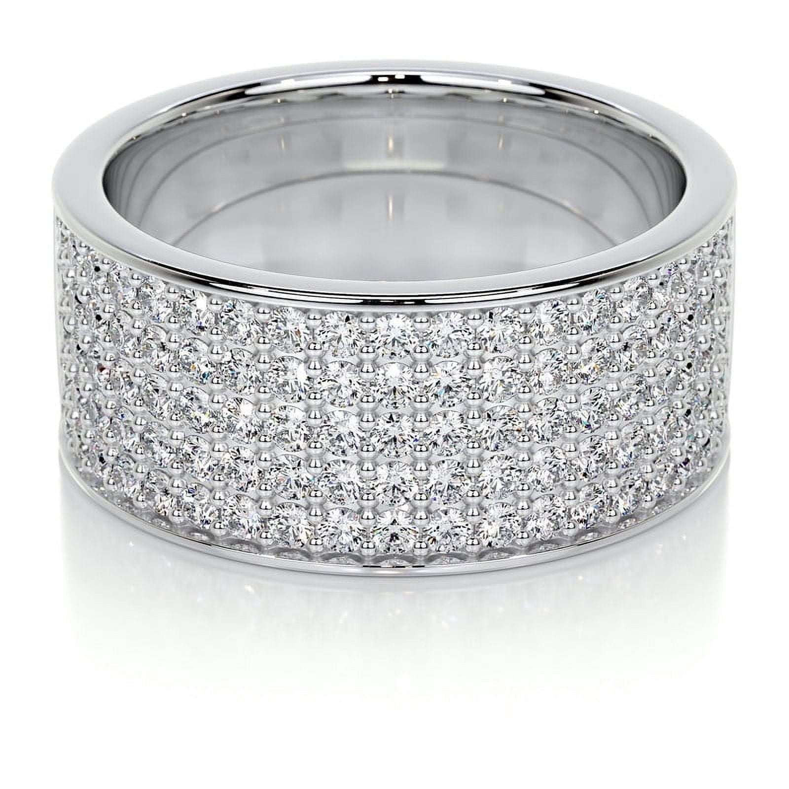 Cloud Jewel 1.9 Ct Round Cut Multi Stone Lab-Created Simulated Diamond ...