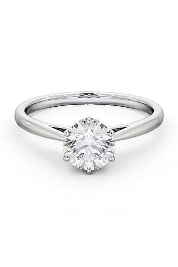 ry 1.7 Ct Round Cut Diamond Ring - 14K White Gold Plated Gift Ring - Engagement Wedding Ring for Women's - Stunning Prong Set Anniversary Ring Gift for Women's - Birthday Surprise