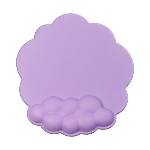 Cloud Keyboard Wrist Rest Ergonomic Hand Support Desk Mouse Pad Comfortable Memory Foam Arm Wrist Pad with Non-Slip PU Base for Computer Laptop Gaming Office Home Easy Typing Pain Relief 10in