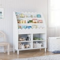 thumbnail image 1 of Cloud Kids' Bookshelf with Toy Storage Organizer, White, 1 of 9
