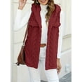 thumbnail image 1 of Cloud-Knit Hooded Vest (XL, Pink), 1 of 12