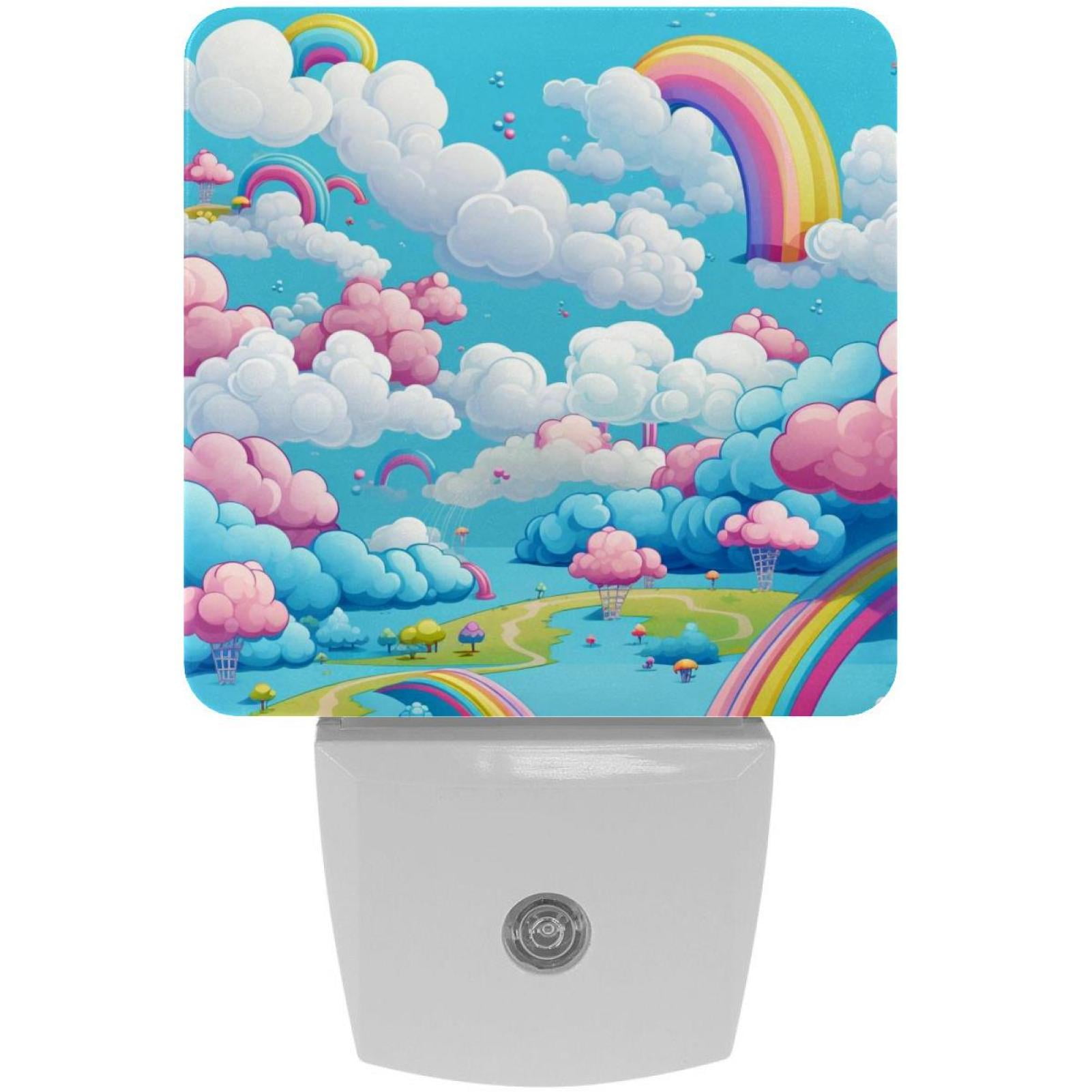 Cloud LED Square Night Lights Modern and Versatile Plugin Lighting