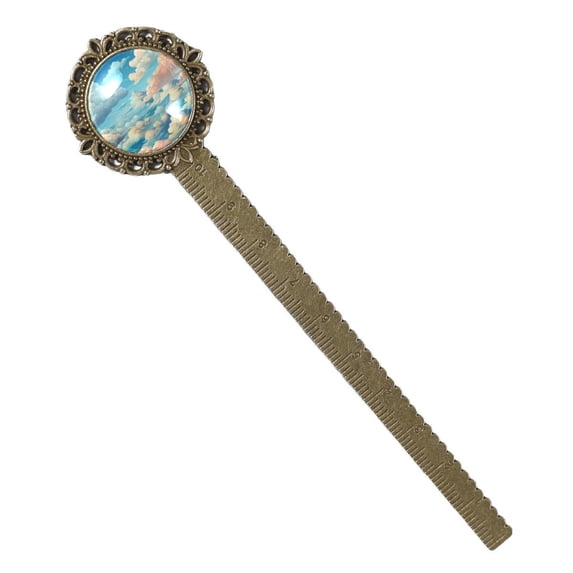 Cloud Lace Bookmark in Antique Bronze: Reading Accessories for Book Lovers