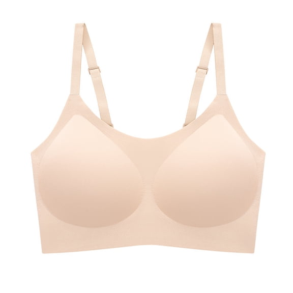 Cloud-Like Seamless Wireless Bra - Adjustable Straps & Fixed Cups One-Size Motion Support Bra with Invisible Comfort Design
