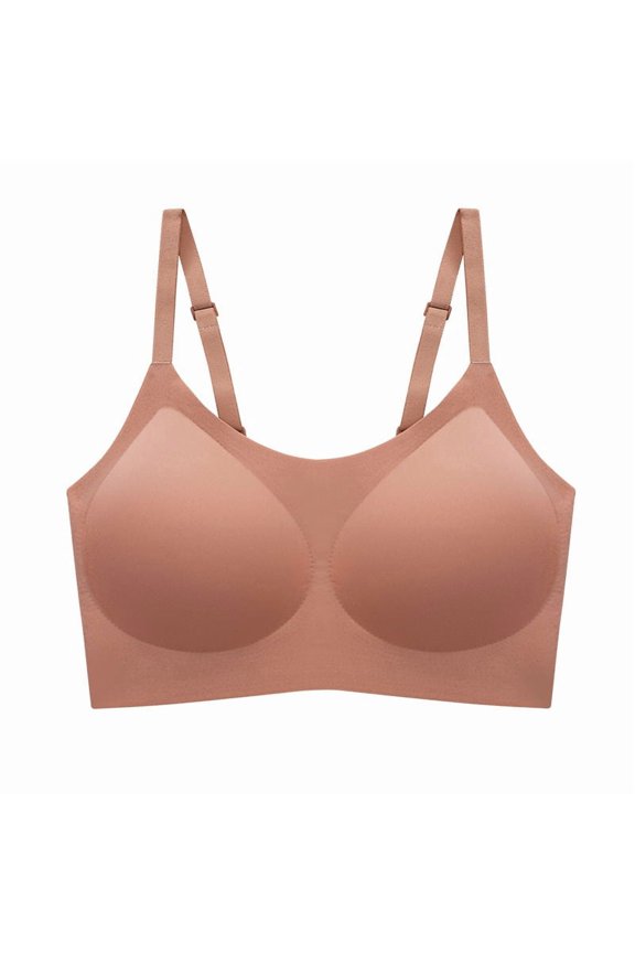 Cloud-Like Seamless Wireless Bra - Adjustable Straps & Fixed Cups One-Size Motion Support Bra with Invisible Comfort Design