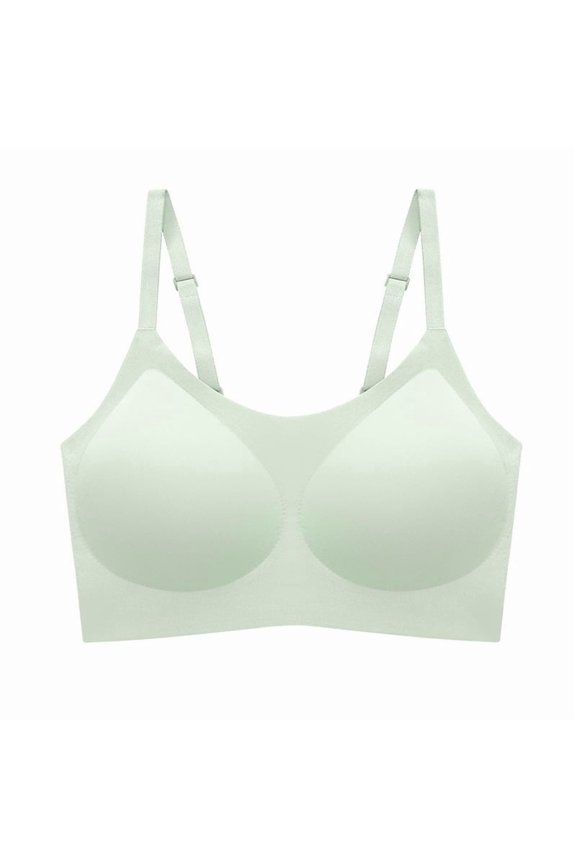 Cloud-Like Seamless Wireless Bra - Adjustable Straps & Fixed Cups One-Size Motion Support Bra with Invisible Comfort Design