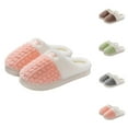 thumbnail image 1 of Cloud Like Slippers with Soft Plush Sole and Cozy House Shoes, Lightweight Indoor Footwear and Comfortable Slippers for Women Men in Fall 6 Pink, 1 of 7