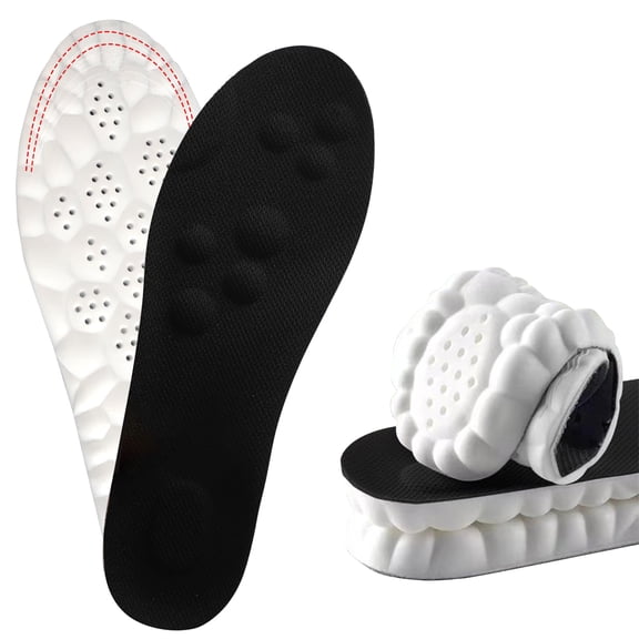 Cloud Like Soles for Men Women,Insoles for Men Women,Shoe Inserts Cuttable,Anti Fatigue,Shock Absorption,Foot Pain Relief