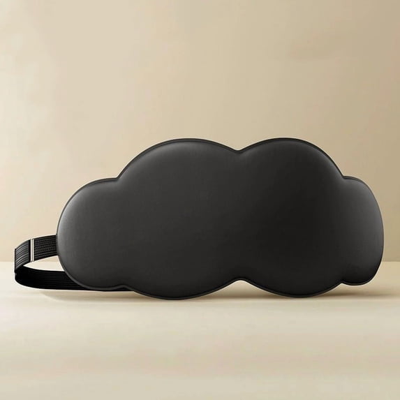 Cloud Memory Foam Sleep Mask - Contoured 3D Light Blocking Eye Shade, Zero Pressure on Eyelashes, Adjustable Strap for Side Sleepers, Travel & Nap Essential